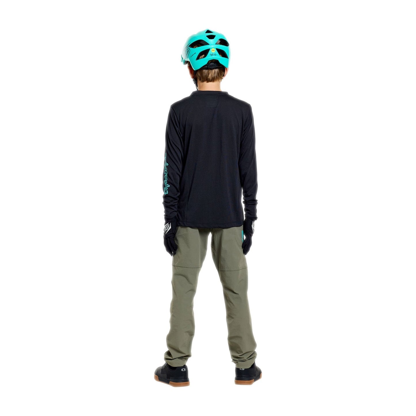 TROY LEE DESIGNS SKYLINE RIDE SIGNATURE Junior Langarm Trikot Schwarz/Grün