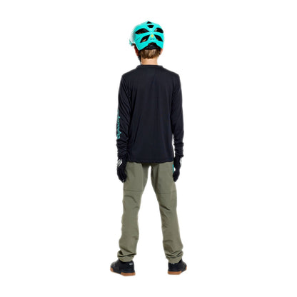 Trikot TROY LEE DESIGNS SKYLINE RIDE SIGNATURE Junior Langarm Schwarz/Grün