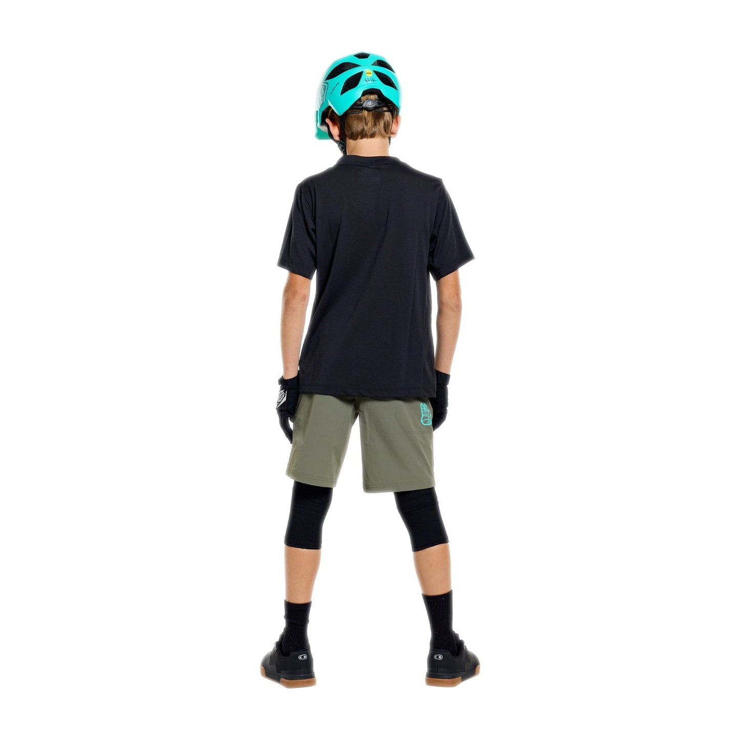 TROY LEE DESIGNS SKYLINE RIDE SIGNATURE Junior Trikot Kurzarm Schwarz/Türkis