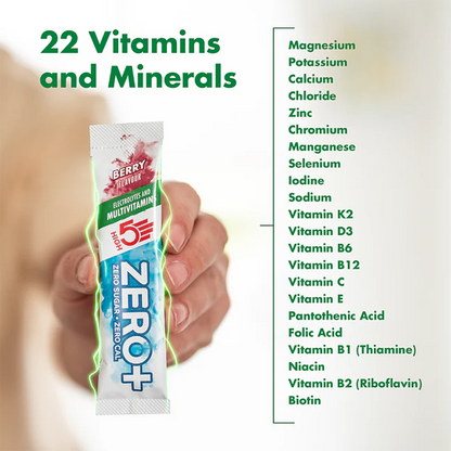 Hydrations-Stick HIGH 5 ZERO+ MULTIVATAMIN (7g) Rote Früchte