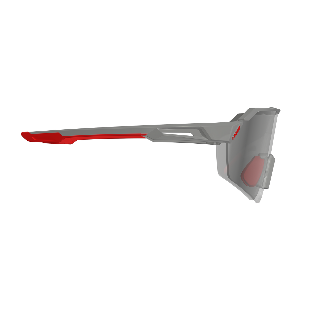 LEATT RIDEVIZ LITE LARGE Brille Satin Grau Iriz Silber Glas