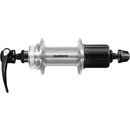 Hinterradnabe SHIMANO FH-QC400 - Polished Silver Edition