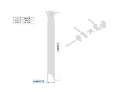 Sattelstütze RITCHEY WCS ONE-BOLT Gerade