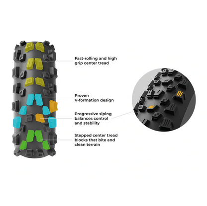 Reifen VITTORIA AGARRO TRAIL 29x2.40 4C Graphene 2.0 Tubeless Ready Faltbar Schwarz