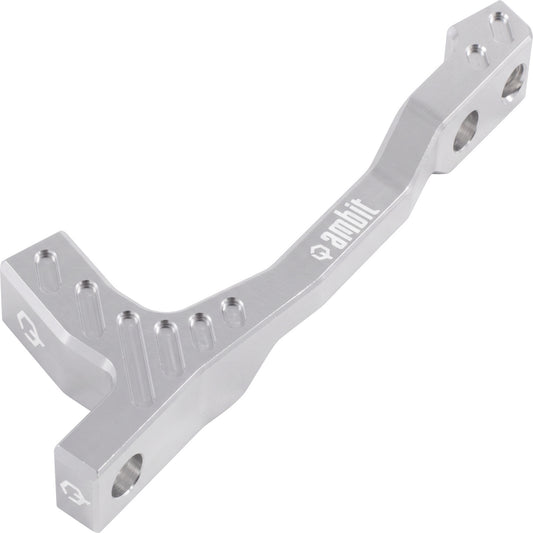 AMBIT PM/PM-Bremssatteladapter vorne/hinten +20 mm (140–160 mm) Silber