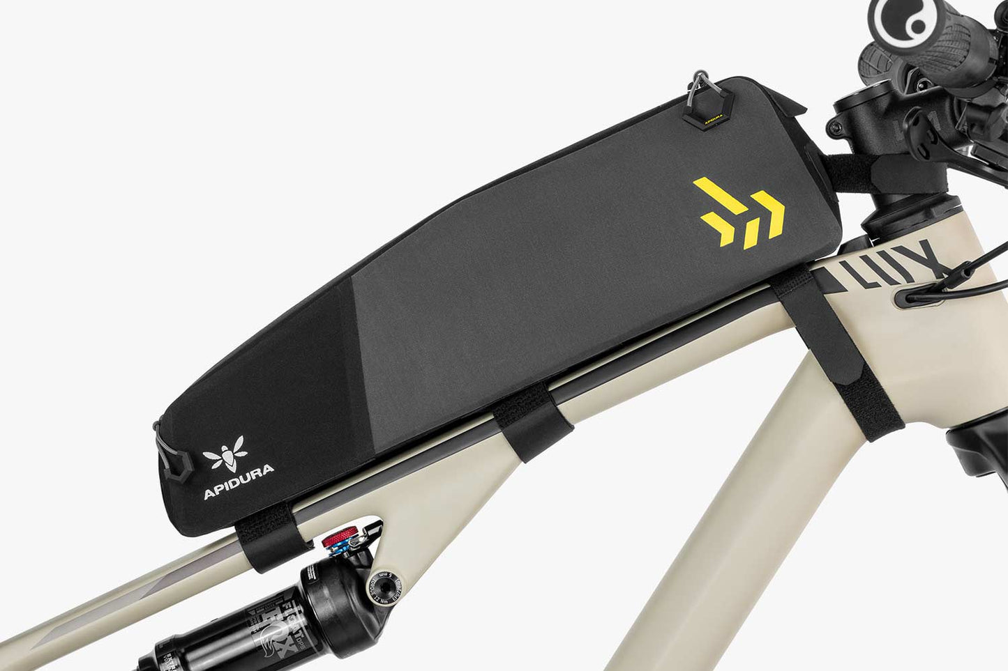 APIDURA BACKCOUNTRY LONG TOP TUBE PACK 1.8 L Rahmentasche Schwarz Grau