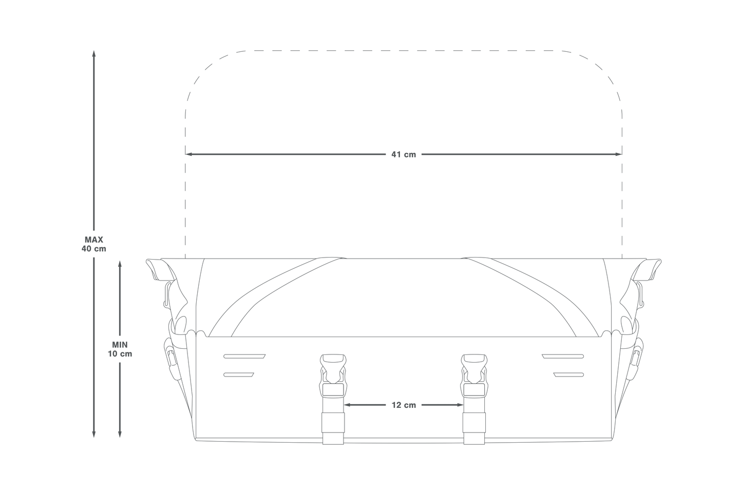 Lenkertasche APIDURA EXPEDITION FRONT RACK PACK 30 L Schwarz