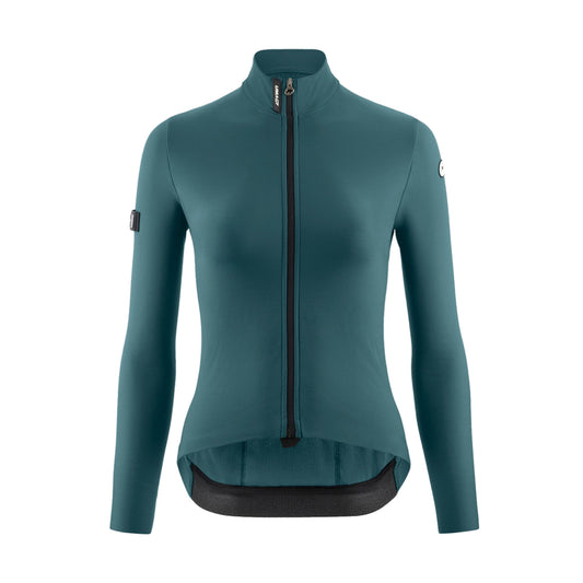 ASSOS UMA GT SPRING FALL C2 Damen-Langarm-Radtrikot in Grundgrün