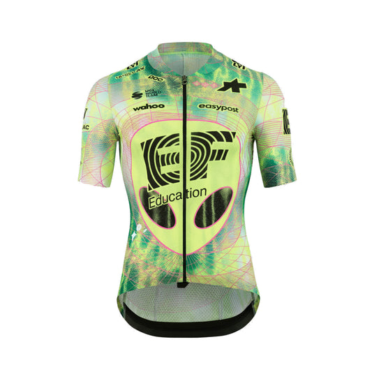 ASSOS MILLE GT S11 EVO EDUCATION FIRST Kurzarmtrikot Grün/Gelb