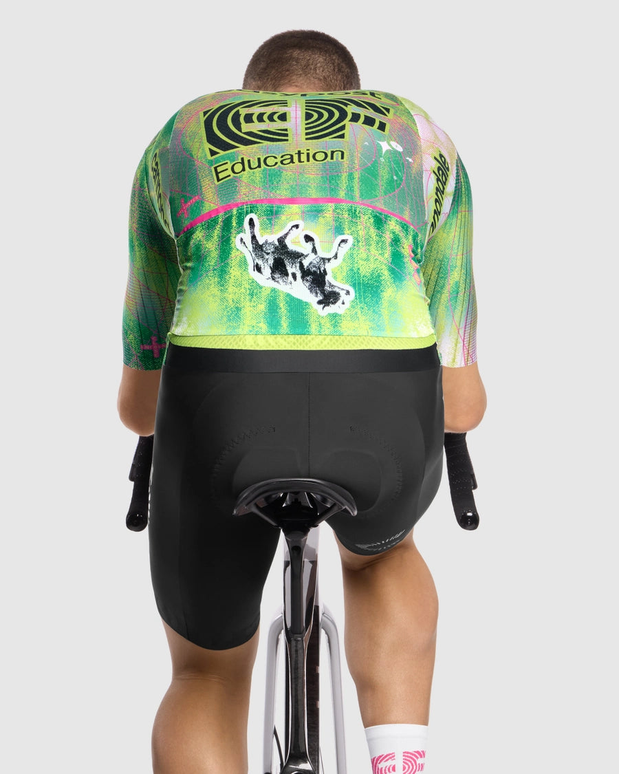 Trikot ASSOS EQUIPE RS S11 EDUCATION FIRST CLOSE ENCOUNTER Kurzarm Grün/Gelb