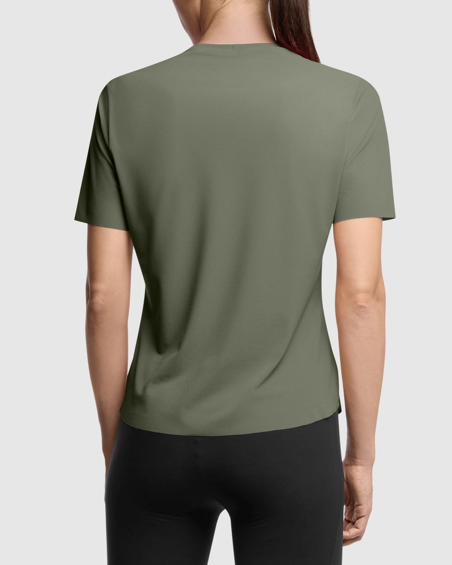 TACTICA POST RIDE T5 Trikot Kurzarm Damen Grün