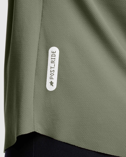 Trikot ASSOS TACTICA POST RIDE T5 Kurzarm Damen Grün