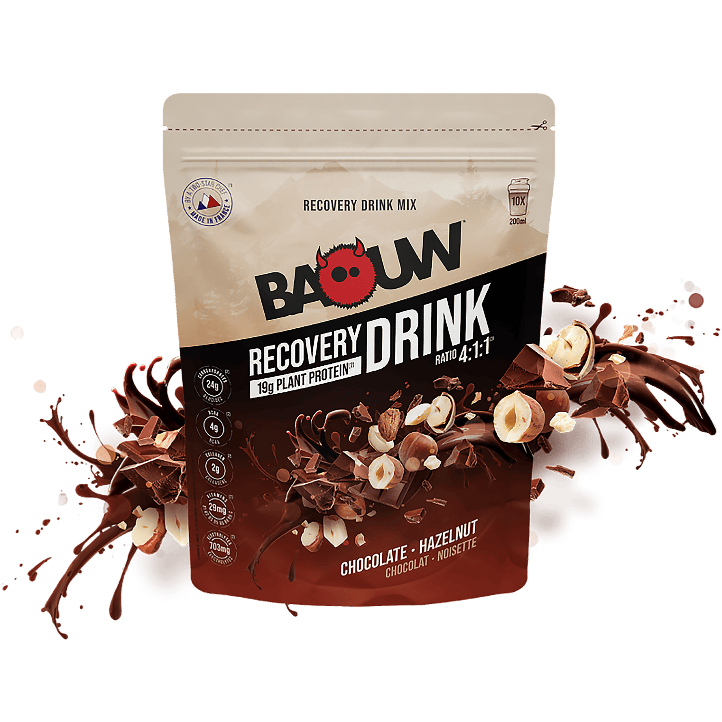 Erholungsgetränk BAOUW RECOVERY (500g) Haselnuss-Schokolade