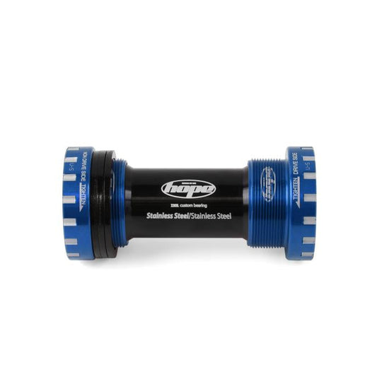HOPE 68/73 mm Tretlagergehäuse 24 mm Achse Blau