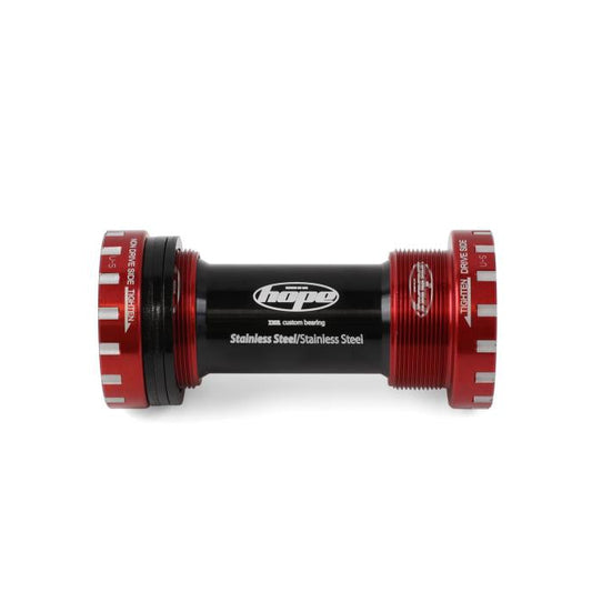 HOPE 68/73 mm Tretlagergehäuse 24 mm Achse Rot