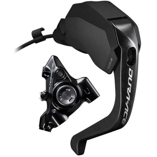 Rechter Bremshebel R9180 und hinterer Bremssattel SHIMANO DURA-ACE DI2 R9270 2x12-fach Flat Mount ohne Bremsscheibe