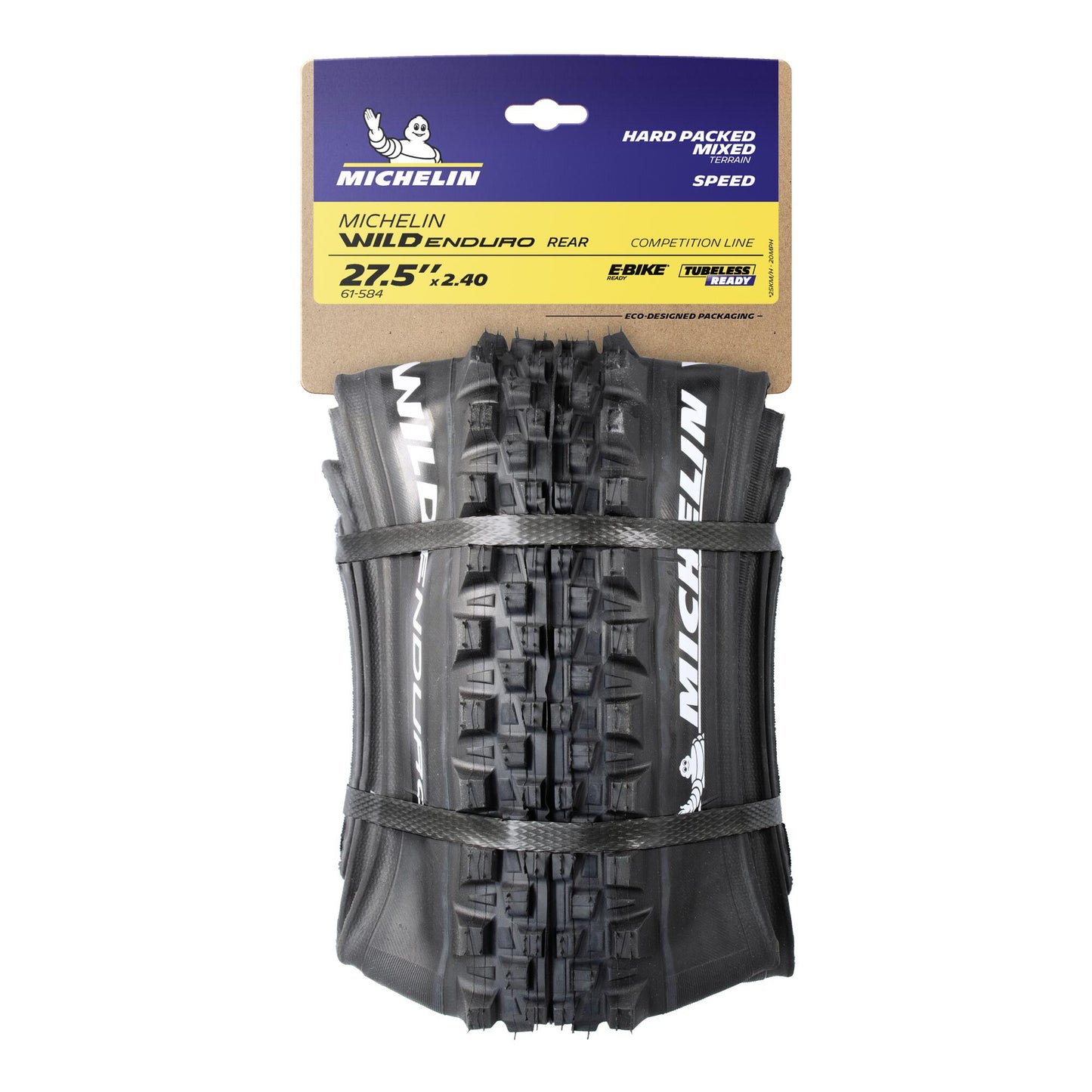 Reifen MICHELIN WILD ENDURO REAR Competition Line 27.5x2.40 GUM-X Tubeless Ready Weich