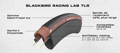 Reifen HUTCHINSON BLACKBIRD 700c Tubeless Ready Braun