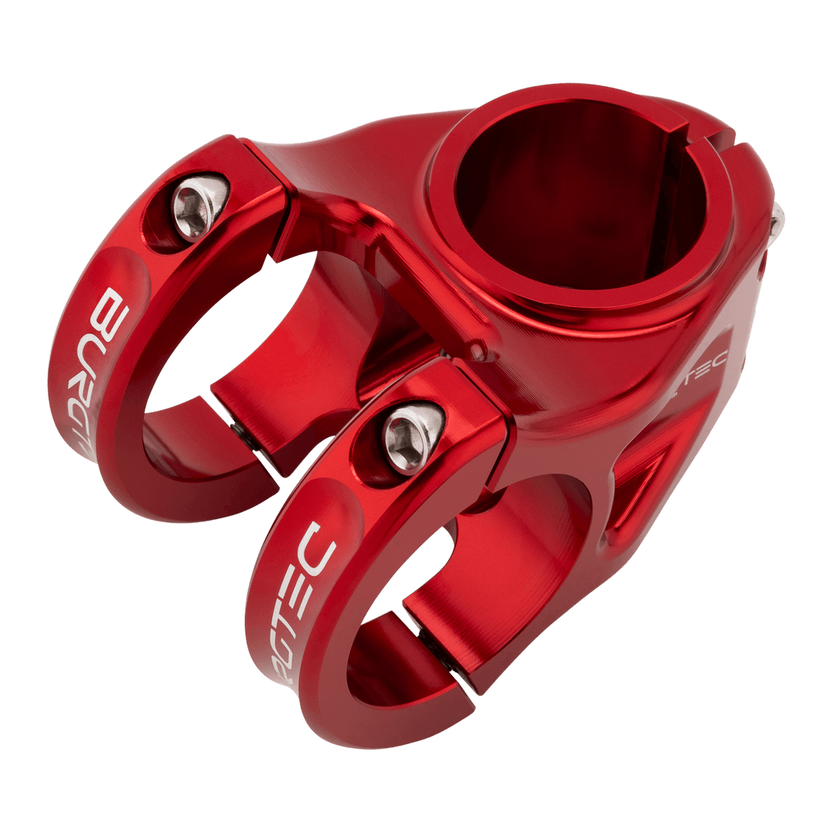 BURGTEC ENDURO MK3 Vorbau in Rot — Dreiviertelansicht von oben