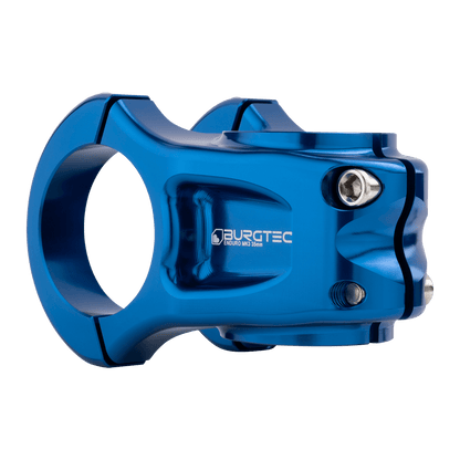 BURGTEC ENDURO MK3 Vorbau in Blau — Dreiviertelansicht von hinten