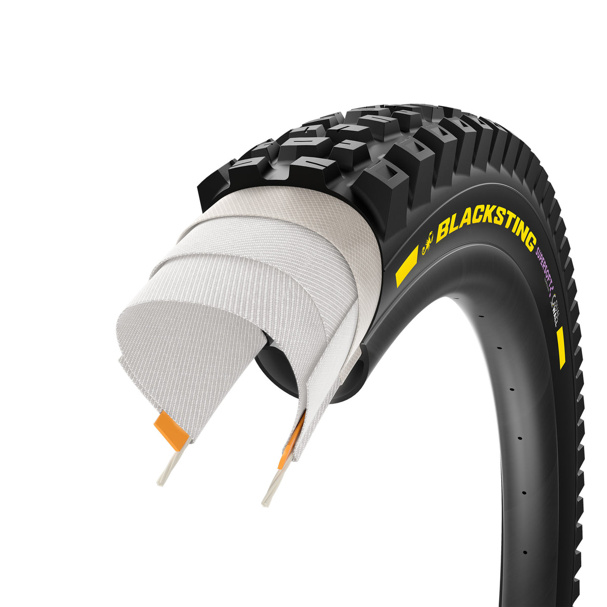 PIRELLI SCORPION BLACK STING Reifen 29x2.40 Supersoft DualWall Tubeless Ready, faltbar, Schwarz/Gelb Team Edition