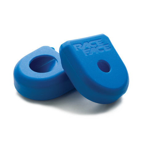 Kurbel-Schutzkappen RACE FACE BOOT PEDAL CARBONE Blau