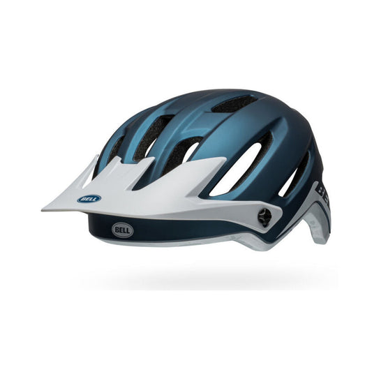BELL 4FORTY MTB-Helm in Blau/Grau — Ansicht von links