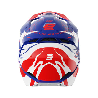 BMX-Helm SHOT FURIOUS Junior Beast Blue Red Glossy