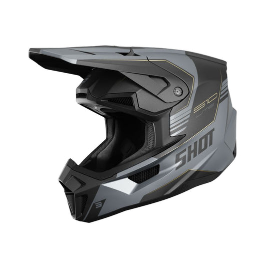 BMX-Helm SHOT LITE S10 Black Grey Matt