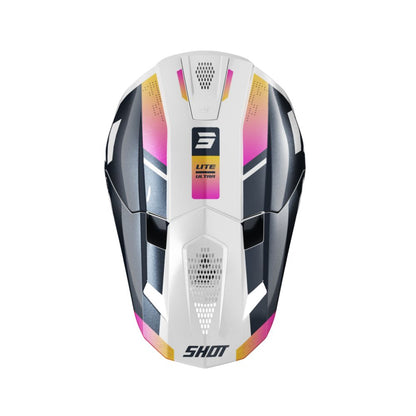 BMX-Helm SHOT LITE Ultra Blue Orange Pink Pearly