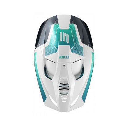 BMX-Helm SHOT RACE Phaser Blue Turquoise Pearly