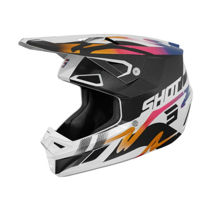 BMX-Helm SHOT SPEED Wave Black White Pearly