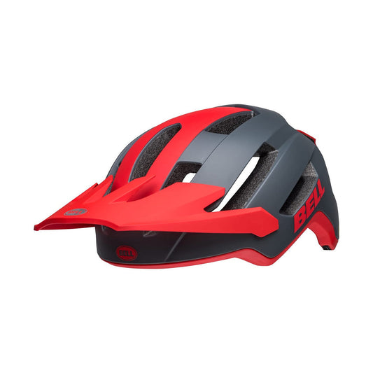 BELL 4FORTY AIR MIPS MTB-Helm in Grau/Rot — Ansicht von links
