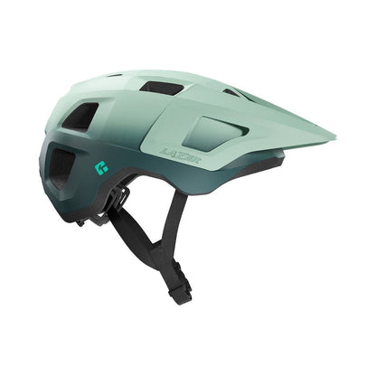 LAZER Junior-MTB-Helm FINCH KINETICORE Mattes Mintgrün — Produktansicht