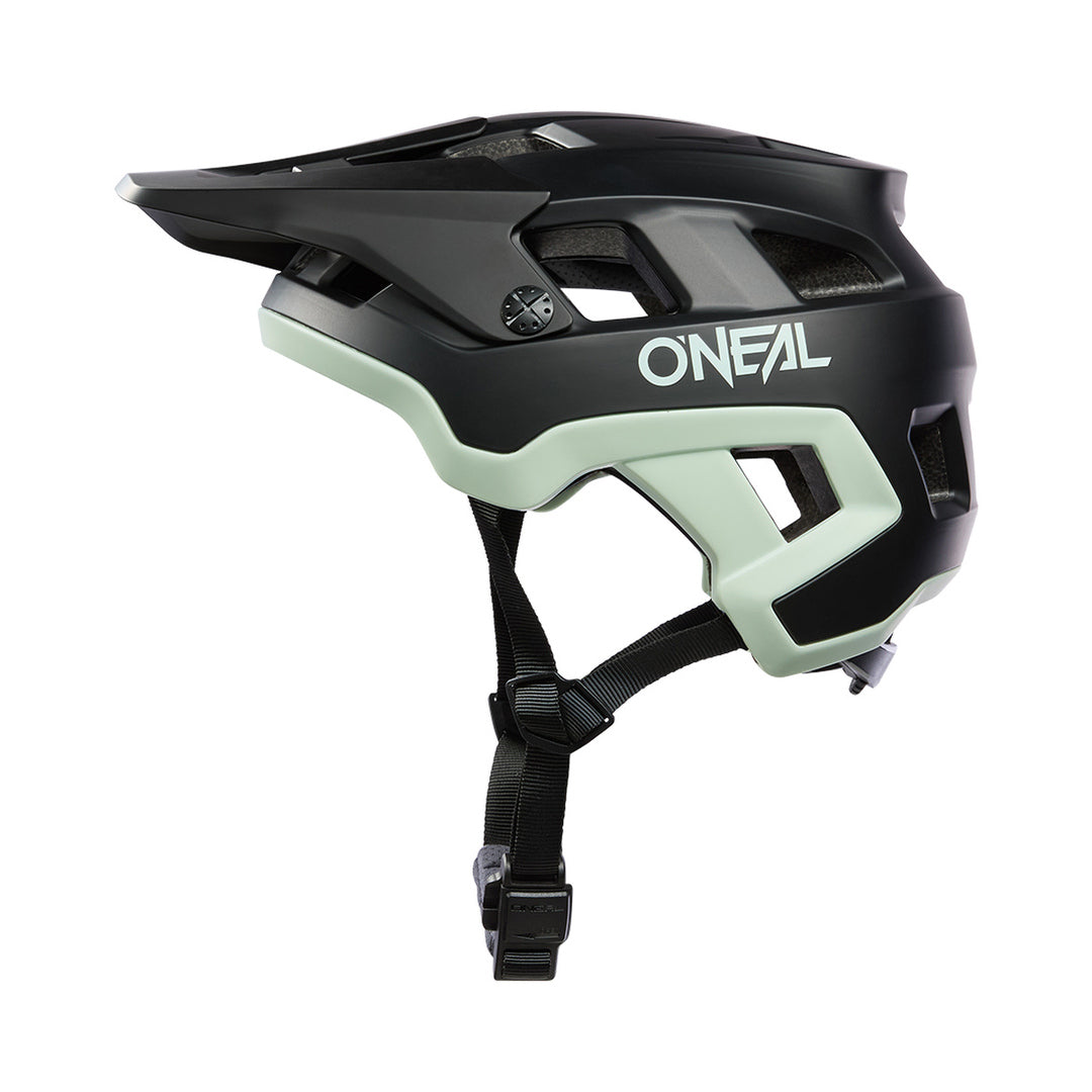 MTB-Helm O'NEAL DEFENDER SOLID Schwarz/Grün — Produktansicht