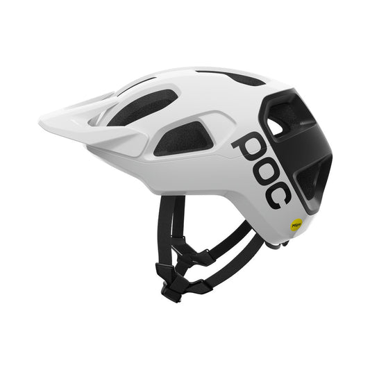 POC MTB-Helm CULARIS Weiß/Schwarz matt mit Logo — Produktansicht