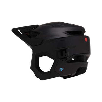 URGE RASCAS Dunkler Mond MTB-Helm in Schwarz — Ansicht von links