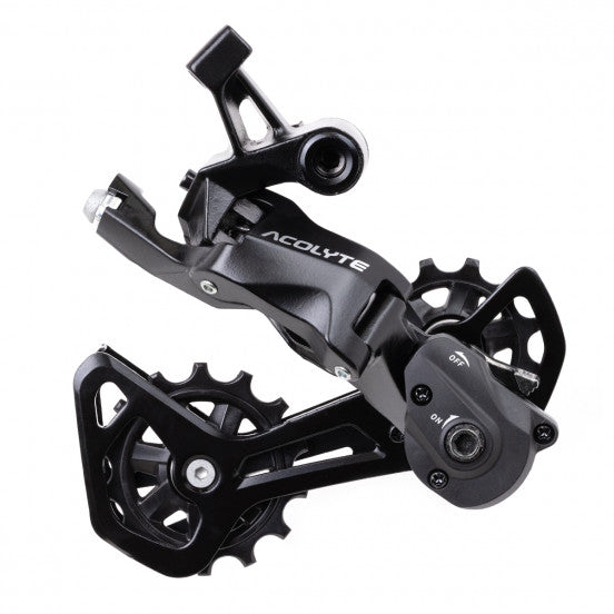 Hinterer Umwerfer MICROSHIFT ACOLYTE V2 RD-M5185M-B 8V Chape Moyenne Springlock