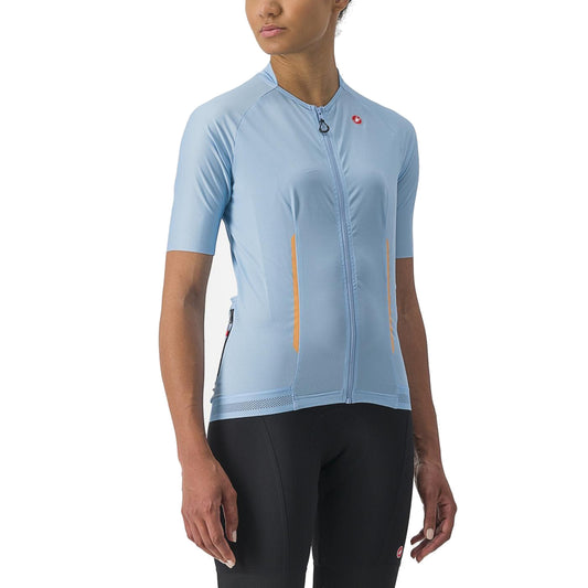 CASTELLI ENDURANCE W Damen-Kurzarm-Radtrikot in Blau