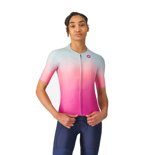 CASTELLI UPF Damen-Kurzarm-Radtrikot in Rosa