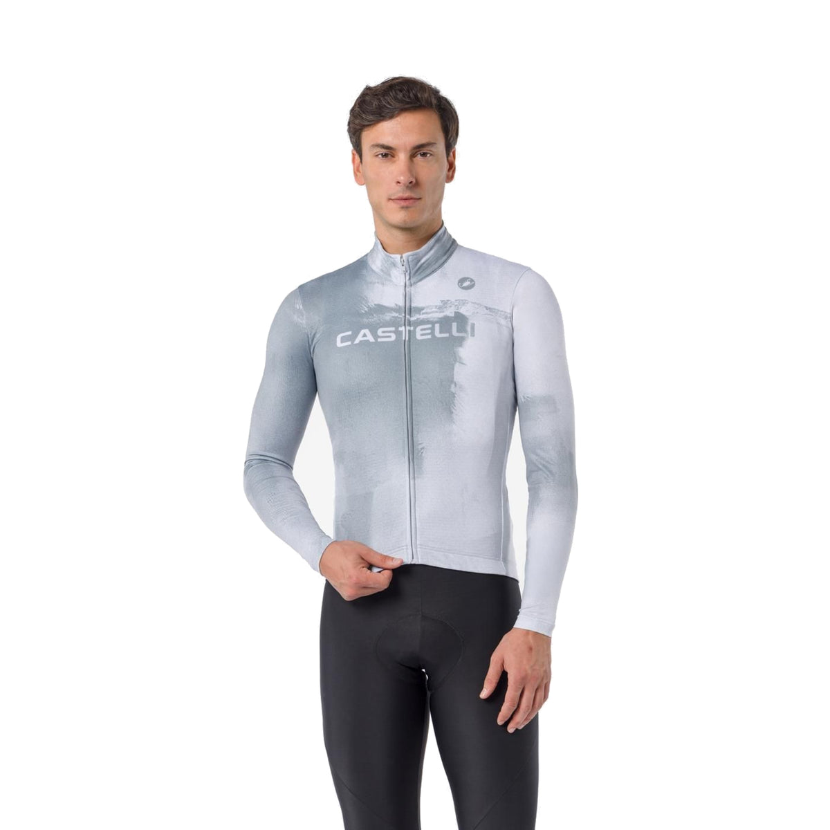 CASTELLI NEBULA THERMAL Langarmtrikot Grau