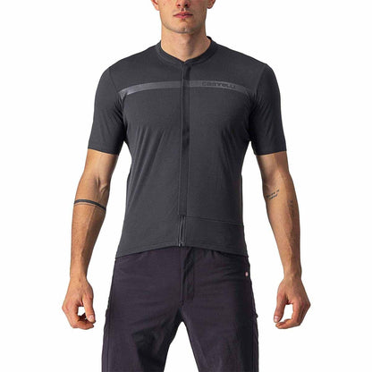 Trikot CASTELLI UNLIMITED ALLROAD Kurzarm Grau