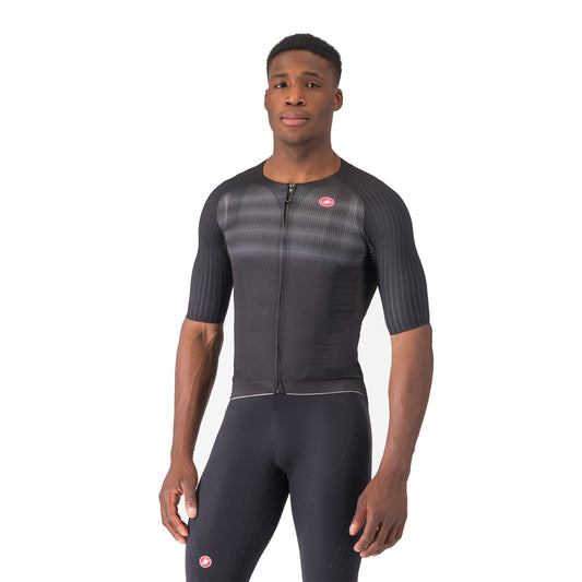 CASTELLI AERO RACE 8S Kurzarm-Radtrikot in Schwarz