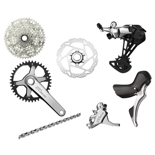 Schaltgruppe SHIMANO CUES 10V - Polish Silver Edition