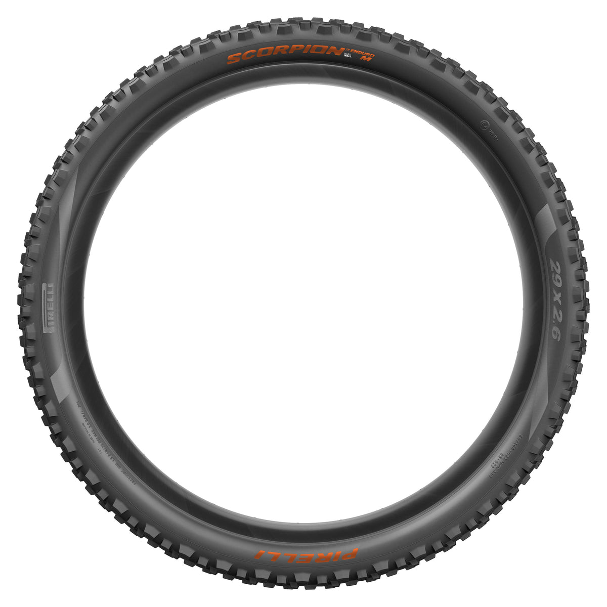 PIRELLI SCORPION ENDURO M COLOUR EDITION Reifen 29x2.60 HardWall Tubeless Ready Faltreifen Schwarz/Orange