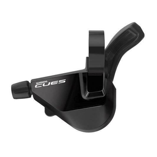 Linker SHIMANO CUES 2-fach-Schalthebel SL-U6000-L ohne Ganganzeige — Ansicht des Modells ohne Anzeige, Art.-Nr. ESLU6000LB1P