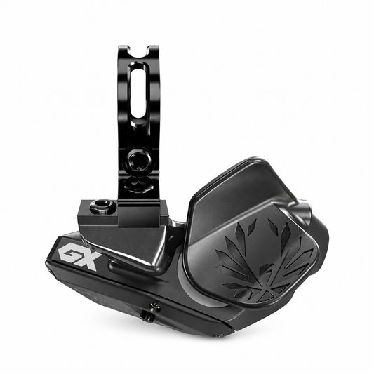 SRAM GX EAGLE AXS 12-fach Trigger-Schalthebel — Produktansicht auf weißem Hintergrund