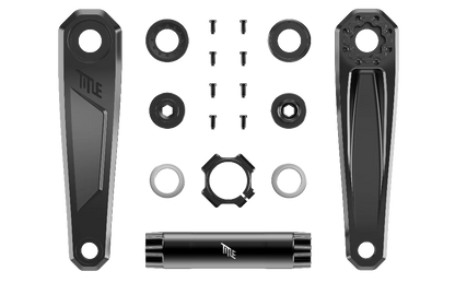 TITLE CR1 DJ Kurbelarme (Achse 130 mm) Schwarz