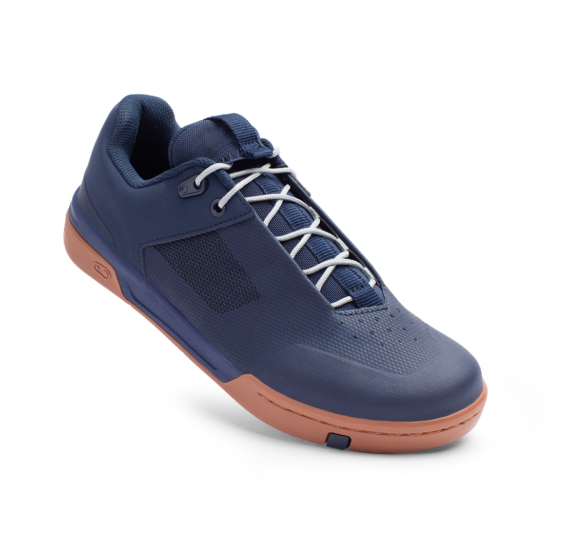 CRANKBROTHERS STAMP LACE FLAT MTB-Schuhe in Blau/Silber — Dreiviertelansicht