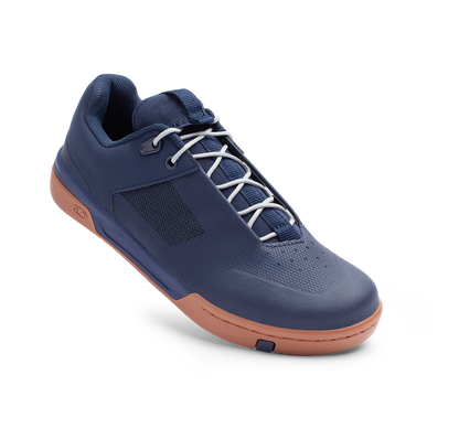 CRANKBROTHERS STAMP LACE FLAT MTB-Schuhe in Blau/Silber — Dreiviertelansicht